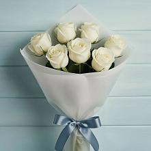 Букет 7 Белых роз Эдлесс Лав в Боргустанской