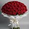Букет 101 Красная роза Блэк Мэджик в Боргустанской