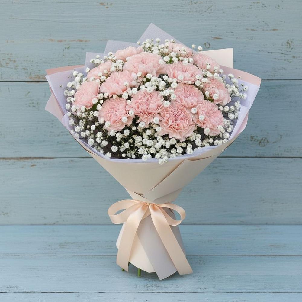 Букет цветов из: Гвоздики в Боргустанской