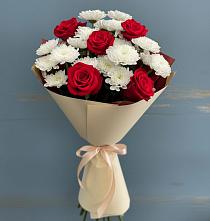 Букет цветов из:  Розы и Хризантемы в Боргустанской