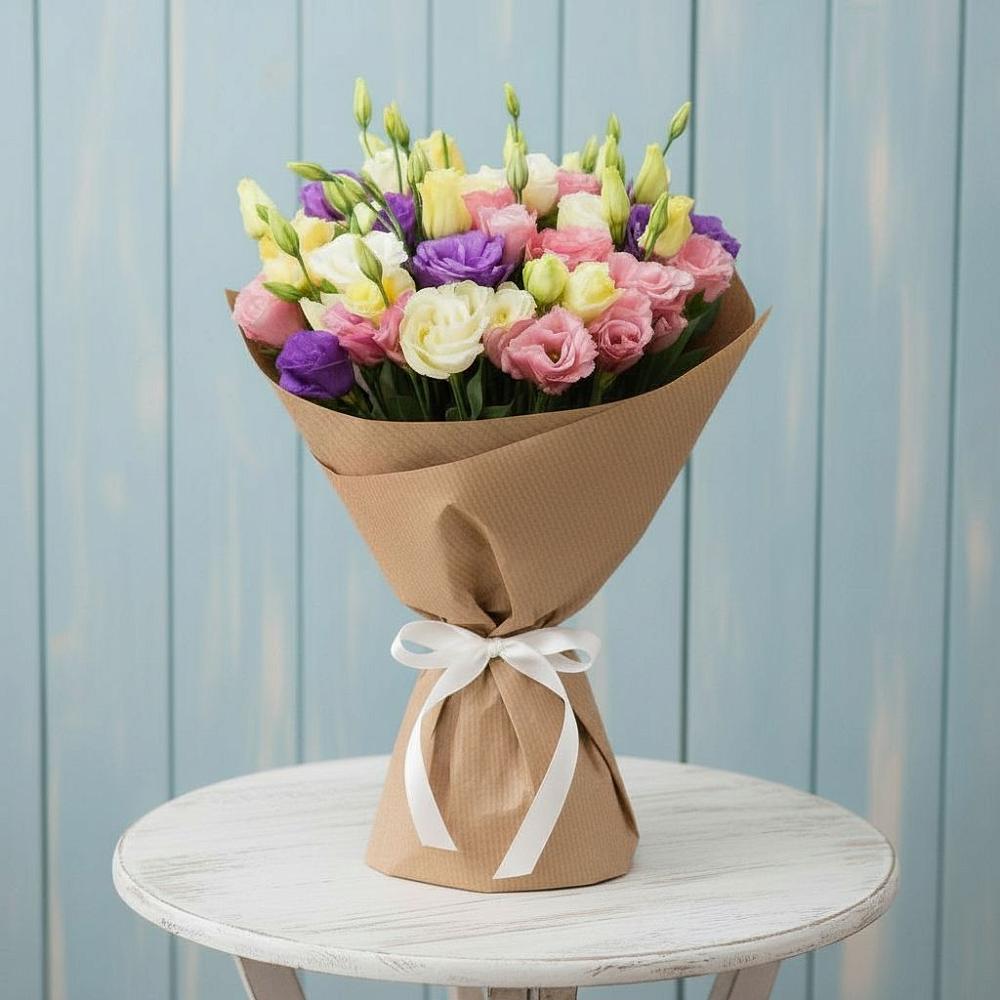 Букет цветов из: Лизиантусы в Боргустанской