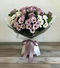 Букет цветов из:  Хризантемы и Розы в Боргустанской