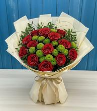 Букет цветов из:  Розы и Хризантемы в Боргустанской