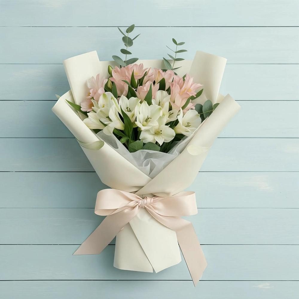 Букет цветов из: Альстромерии в Боргустанской