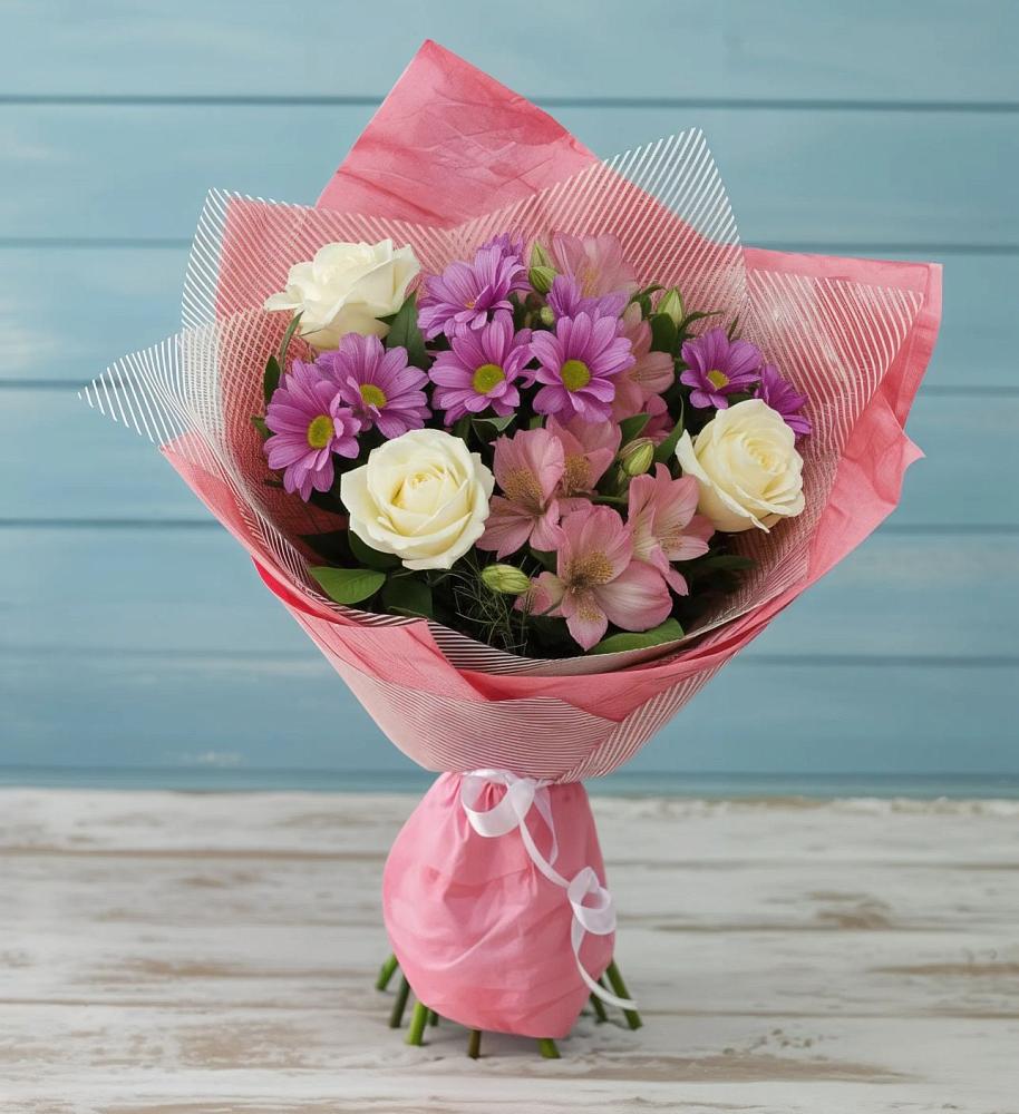 Букет цветов из: Герберы в Боргустанской