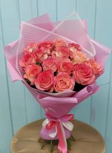 Букет 15 Розовых роз Равель в Боргустанской