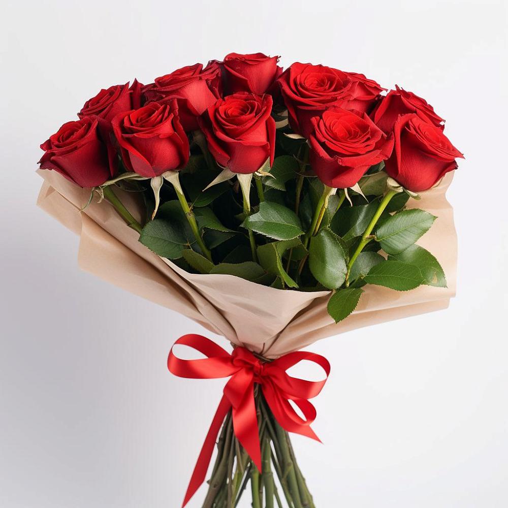 Букет 11 Красных роз Эдлесс Лав в Боргустанской
