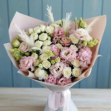 Букет цветов из:  Альстромерии и Розы в Боргустанской